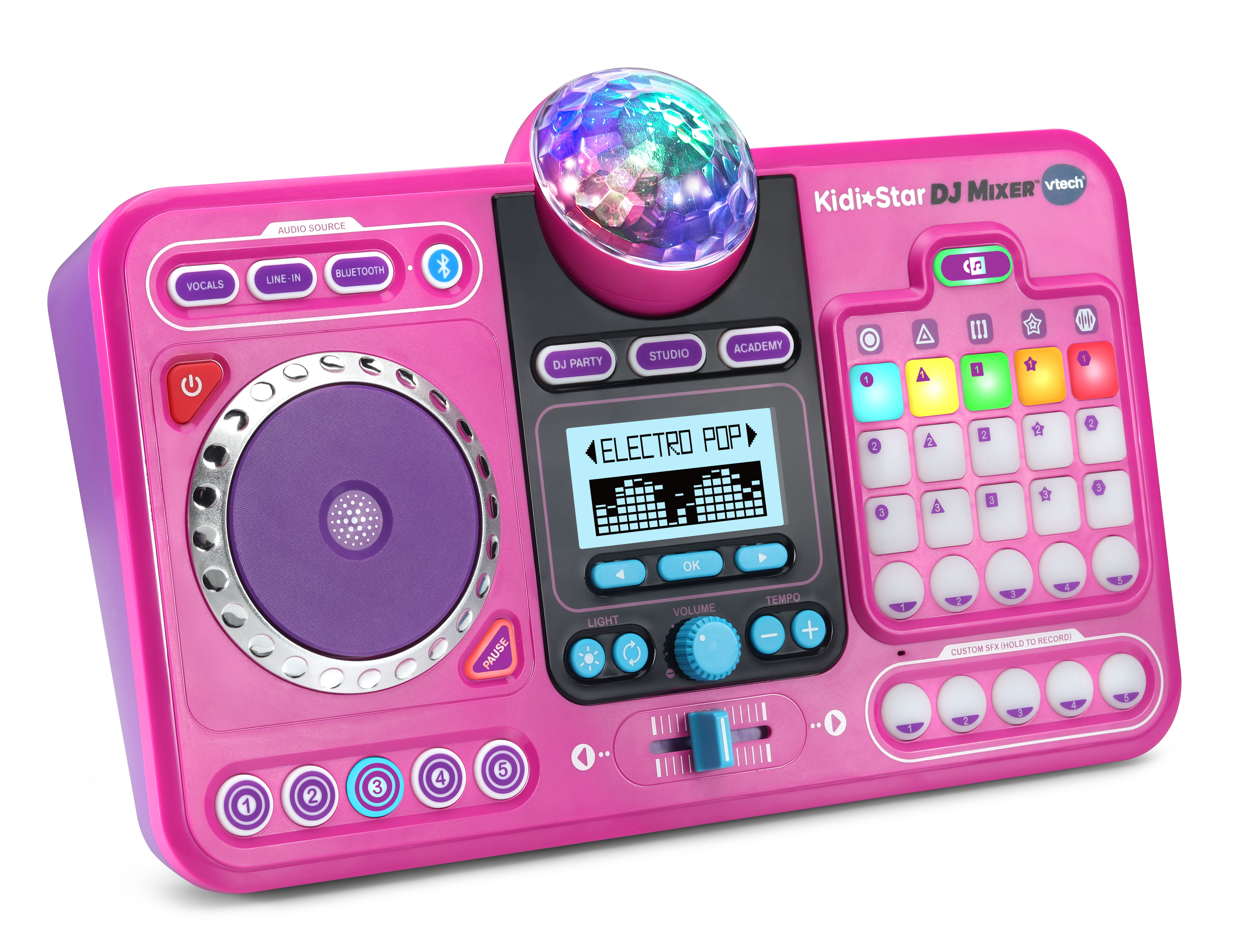  VTech Kidi DJ Mix (Black), Toy DJ Mixer for Kids with