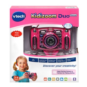 VTech Kidizoom Duo 5.0 Deluxe Digital Selfie Camera with MP3 Player and  Headphones, Blue : Electronics 