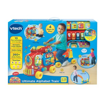 VTech® 4-in-1 Learning Letters Train™ Sit-to-Stand Walker, Ride-on Toy,  Unisex 