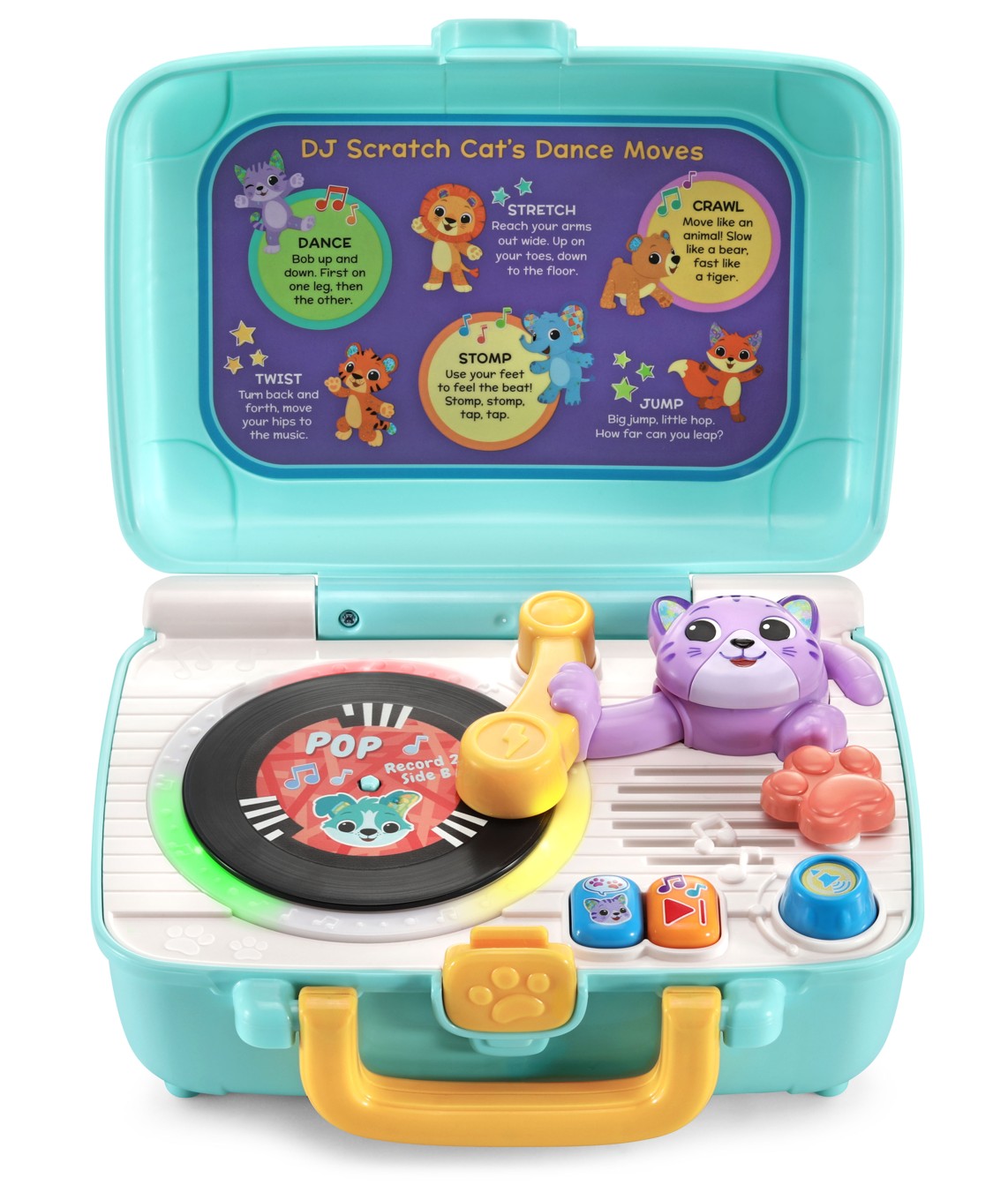 VTech DJ Scratch Cat Record Player, Musical Toy for Infants