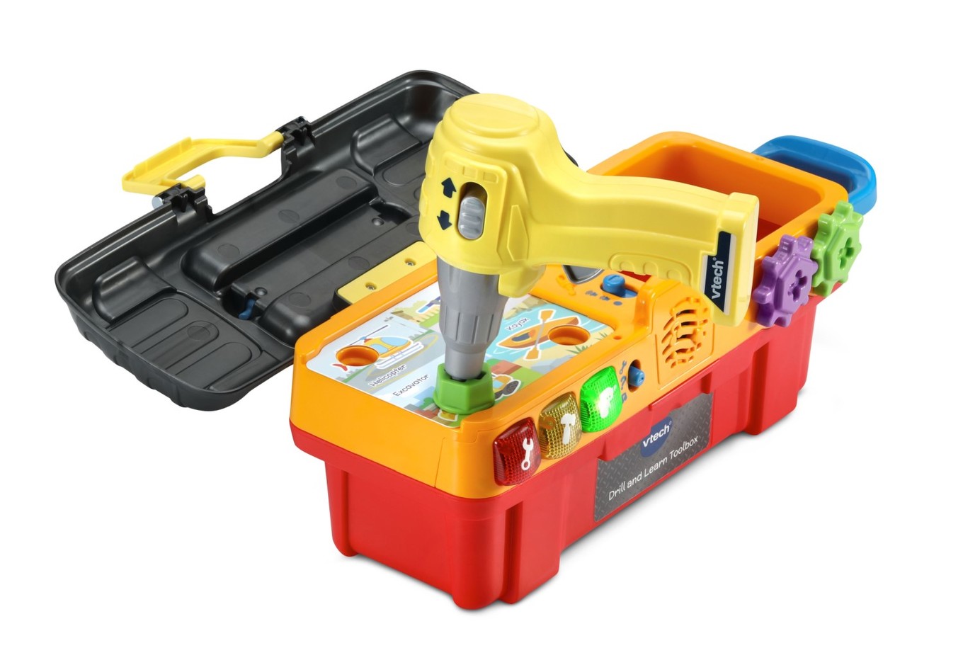 Drill Construction Vehicle Toys, Ambulance, Excavator and School