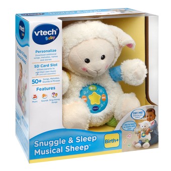 plush lamb with music and light