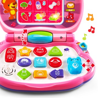 VTech Brilliant Baby Laptop, Learning Toy for Baby, Pink 