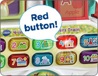 VTech 4-in-1 Letter Learning Train (Frustration Free Packaging), Red