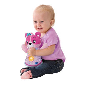 vtech crawl along bear pink