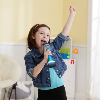  VTech Kidi Star Music Magic Microphone  Exclusive, Blue :  Toys & Games