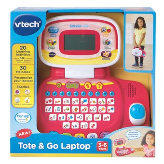 Vtech Laptop w/ Mouse Tote 'n Go Kids Educational Computer Learning  Toy Game