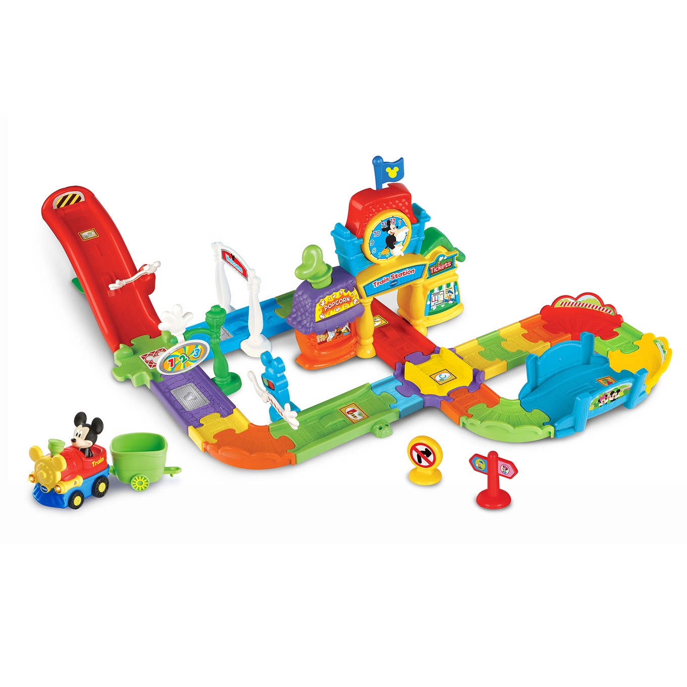 mickey mouse train set ride on
