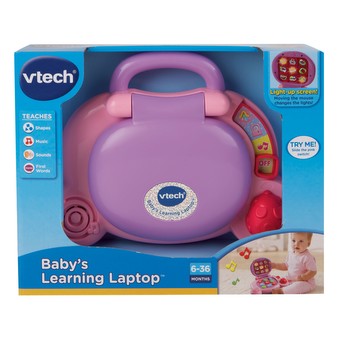 VTech Play Smart Preschool Laptop, Pink