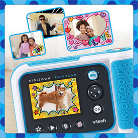  VTech KidiZoom PrintCam (Red), Digital Instant Camera for  Children with Built-in Printer, Video Recording, Special Effects, Fun Games  & Comic Strip Maker, Rechargeable Battery, Age 5 Years + : Toys 