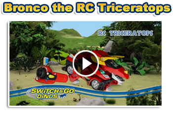 Transform dinosaur VTech Switch and Go Dinos Turbo Bronco the RC